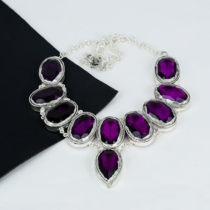 Pink Amethyst Gemstone Necklace