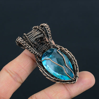 Blue Topaz Gemstone Pendant
