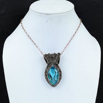 Blue Topaz Gemstone Pendant