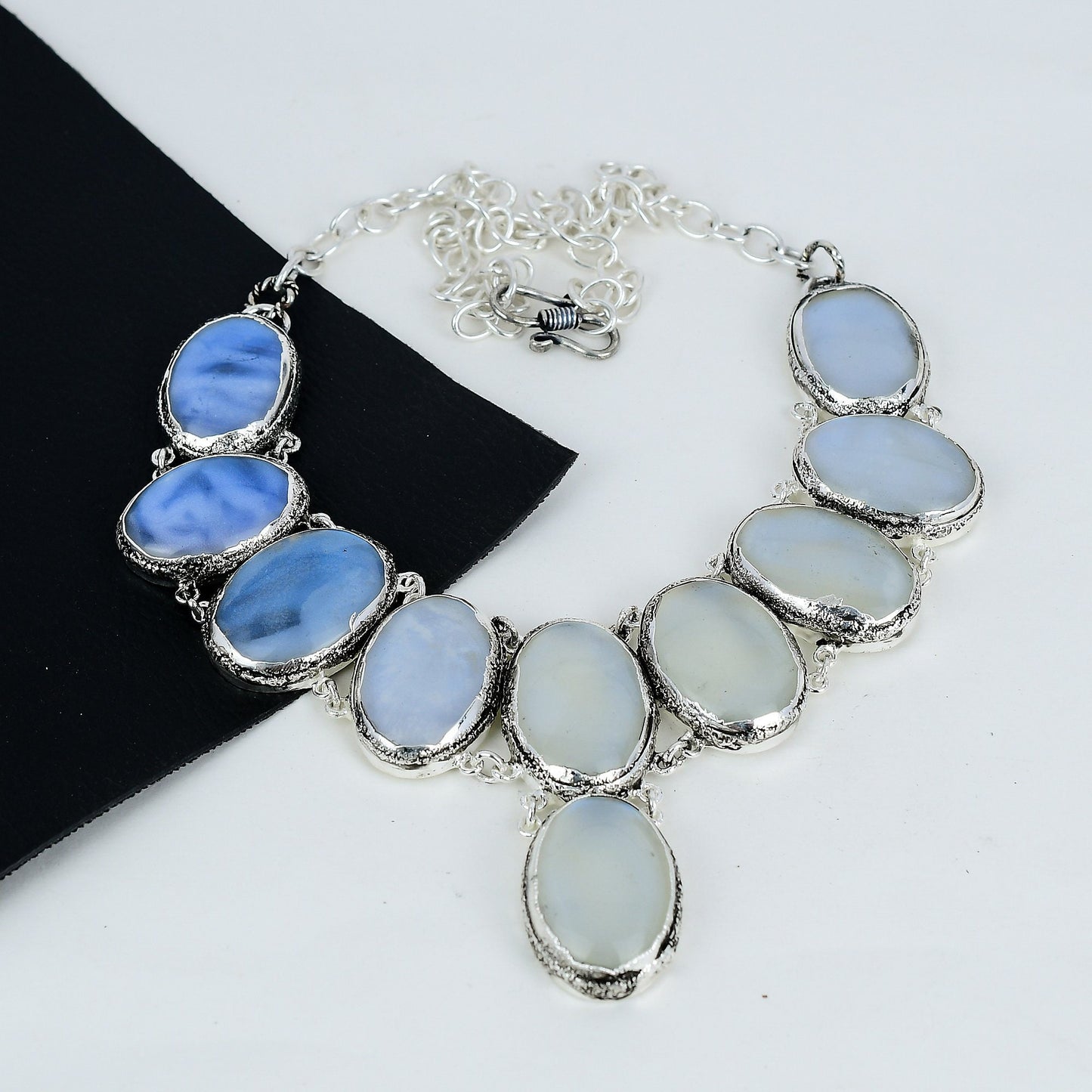 Milky White Opal Gemstone Necklace