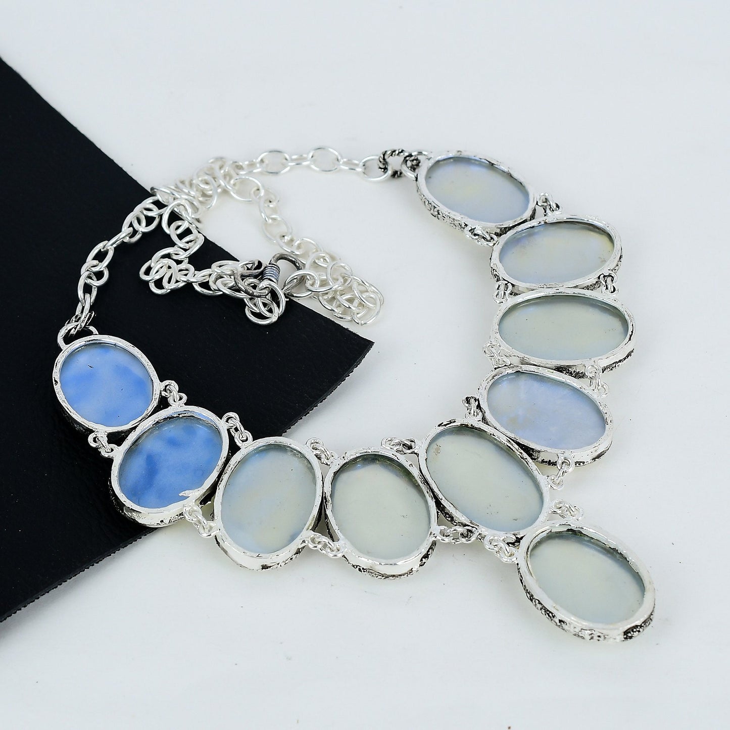 Milky White Opal Gemstone Necklace