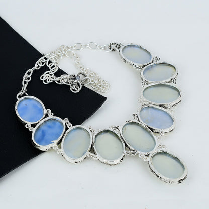 Milky White Opal Gemstone Necklace