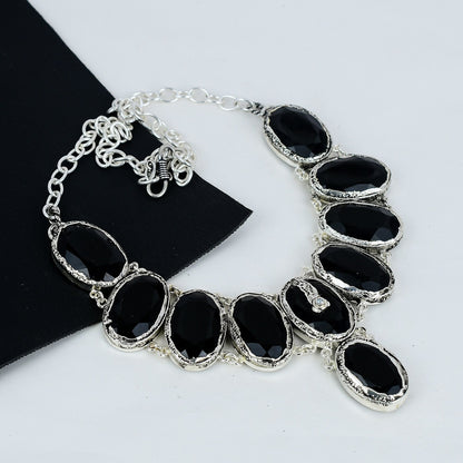 Black Spinel Gemstone Necklace