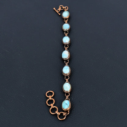 Blue Larimar Gemstone Bracelet