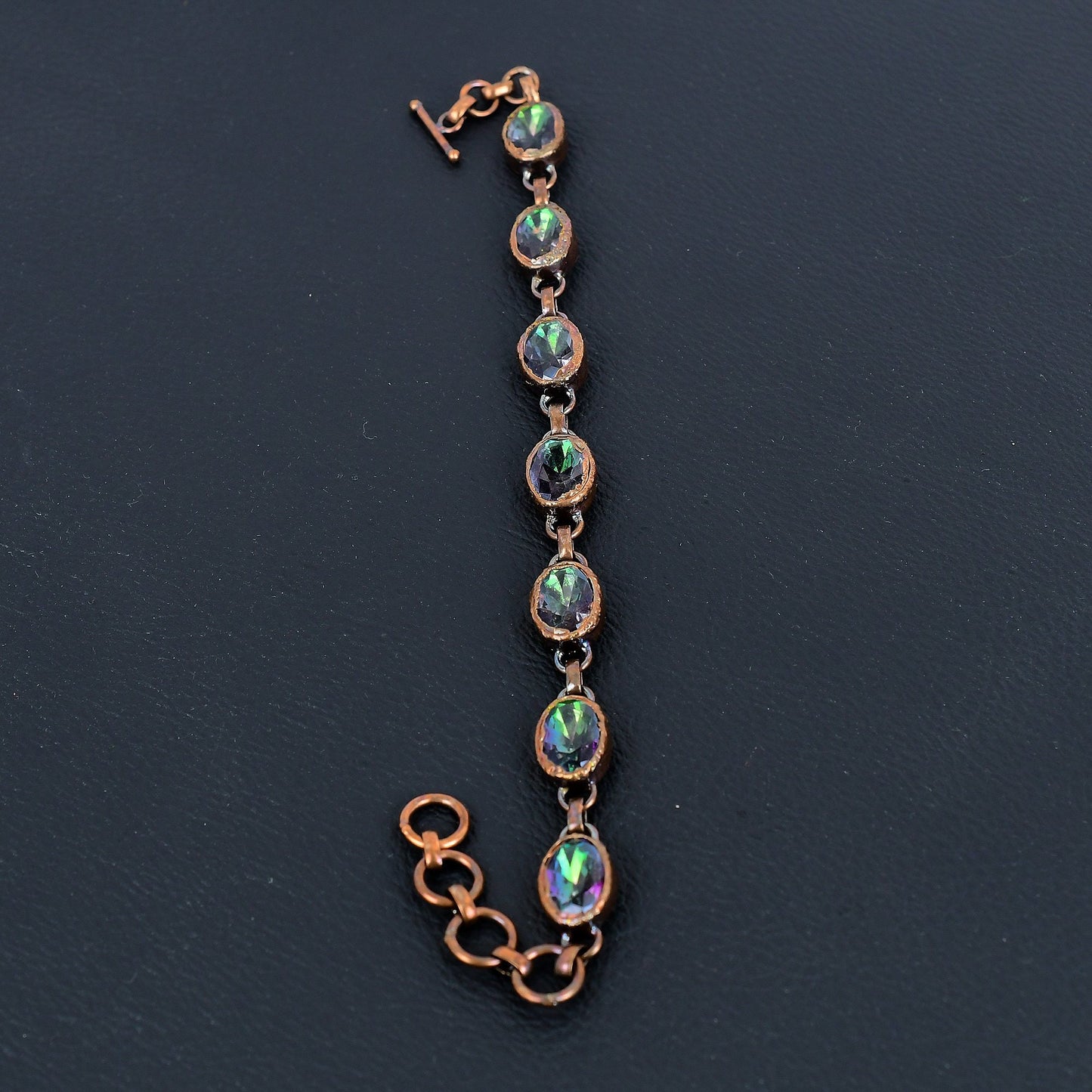 Rainbow Mystic Topaz Gemstone Bracelet