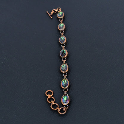 Rainbow Mystic Topaz Gemstone Bracelet