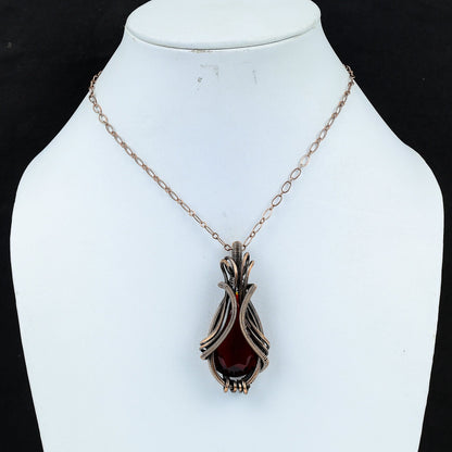 Red Garnet Gemstone Pendant