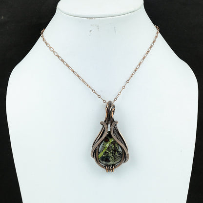 Green Bloodstone Gemstone Pendant