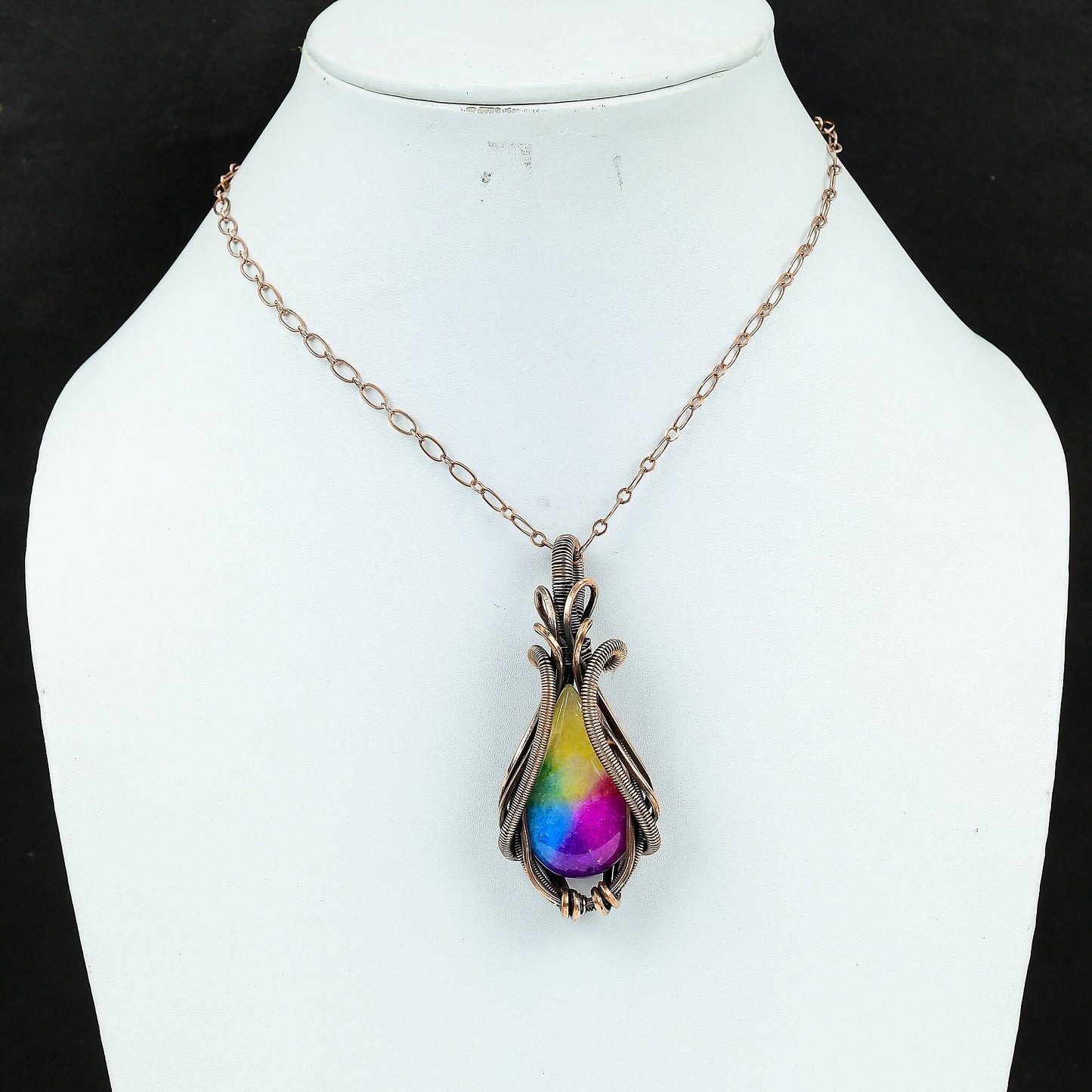 Rainbow Solar Quartz Gemstone Pendant