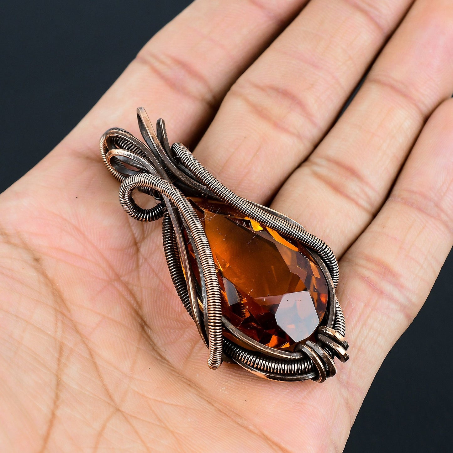 Yellow Citrine Gemstone Pendant