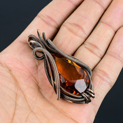 Yellow Citrine Gemstone Pendant