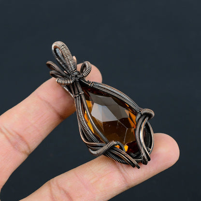 Yellow Citrine Gemstone Pendant