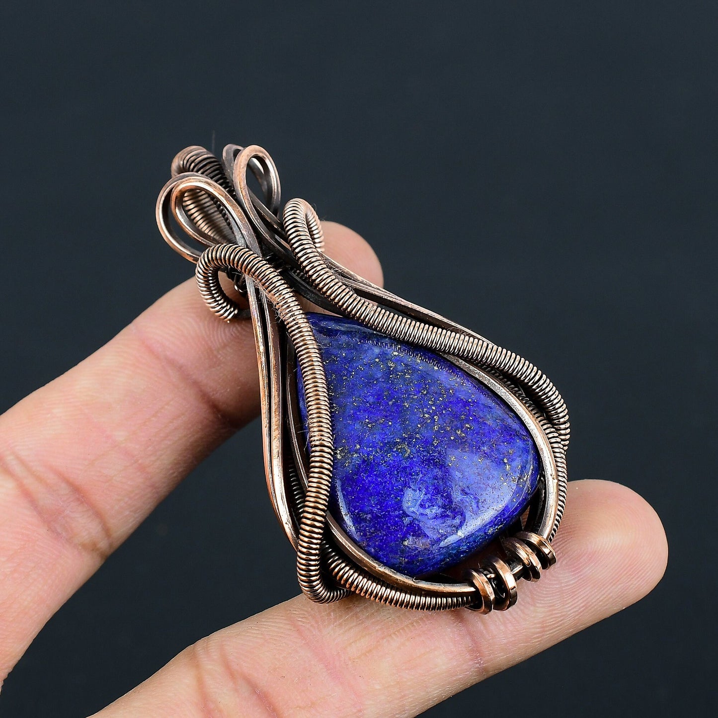 Blue Lapis Lazuli Gemstone Pendant