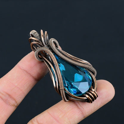 Blue Topaz Gemstone Pendant