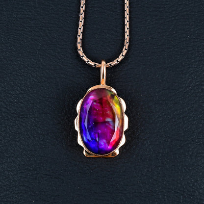Multicolor Ammolite Gemstone Pendant