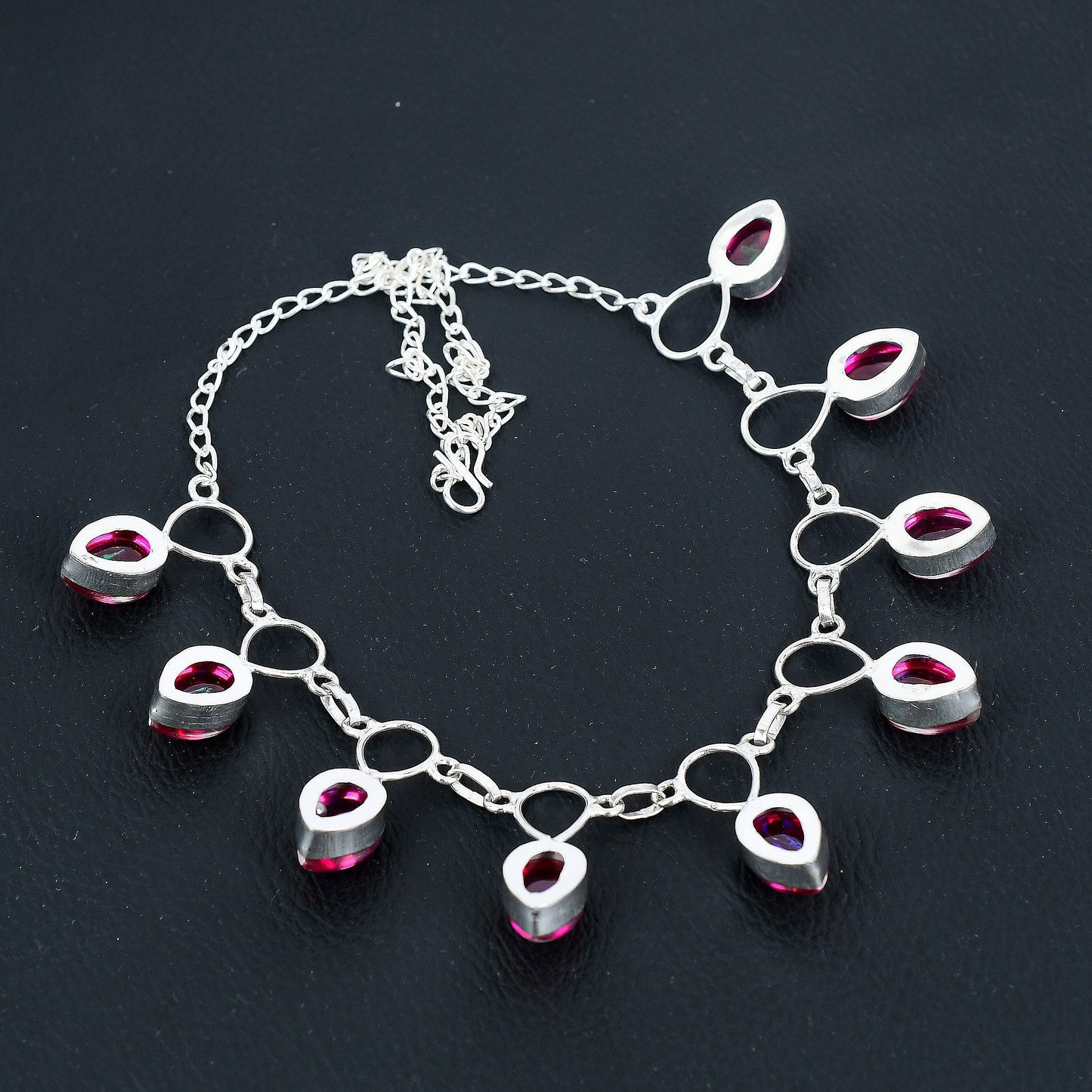Pink Triplet Opal Necklace