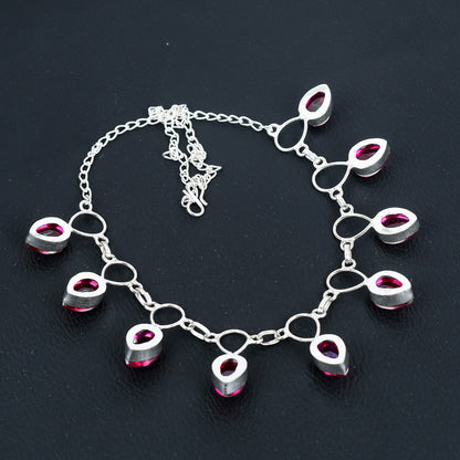 Pink Triplet Opal Necklace