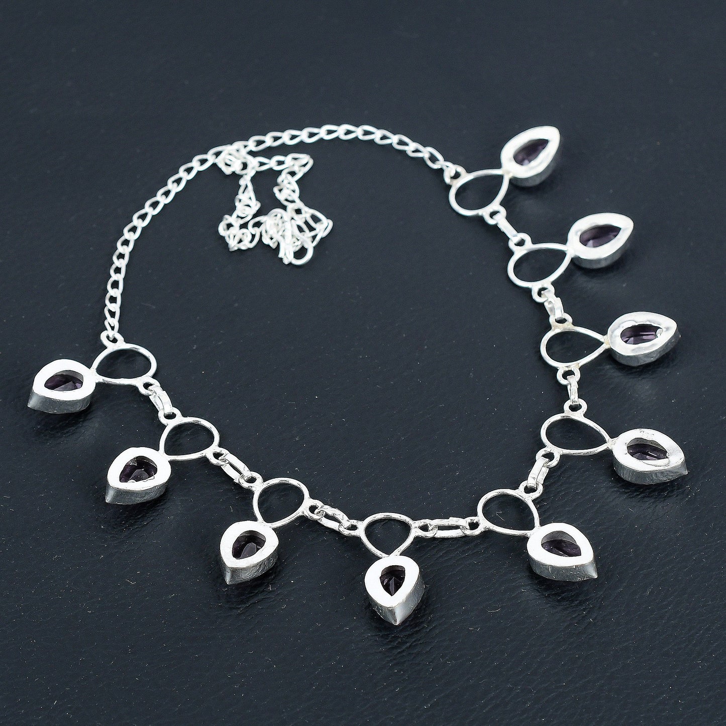 Pink Kunzite Sterling Silver Necklace