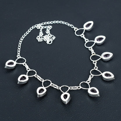 Pink Kunzite Sterling Silver Necklace