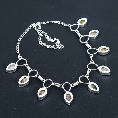 Silver Mother-of-Pearl Necklace