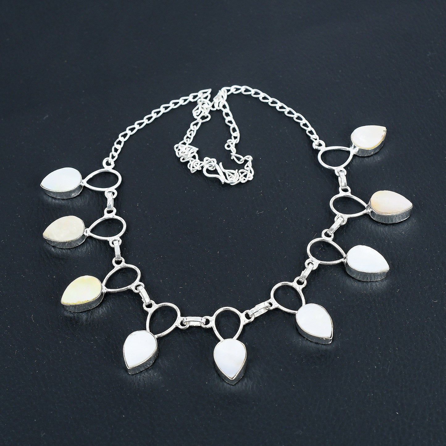 Silver Mother-of-Pearl Necklace
