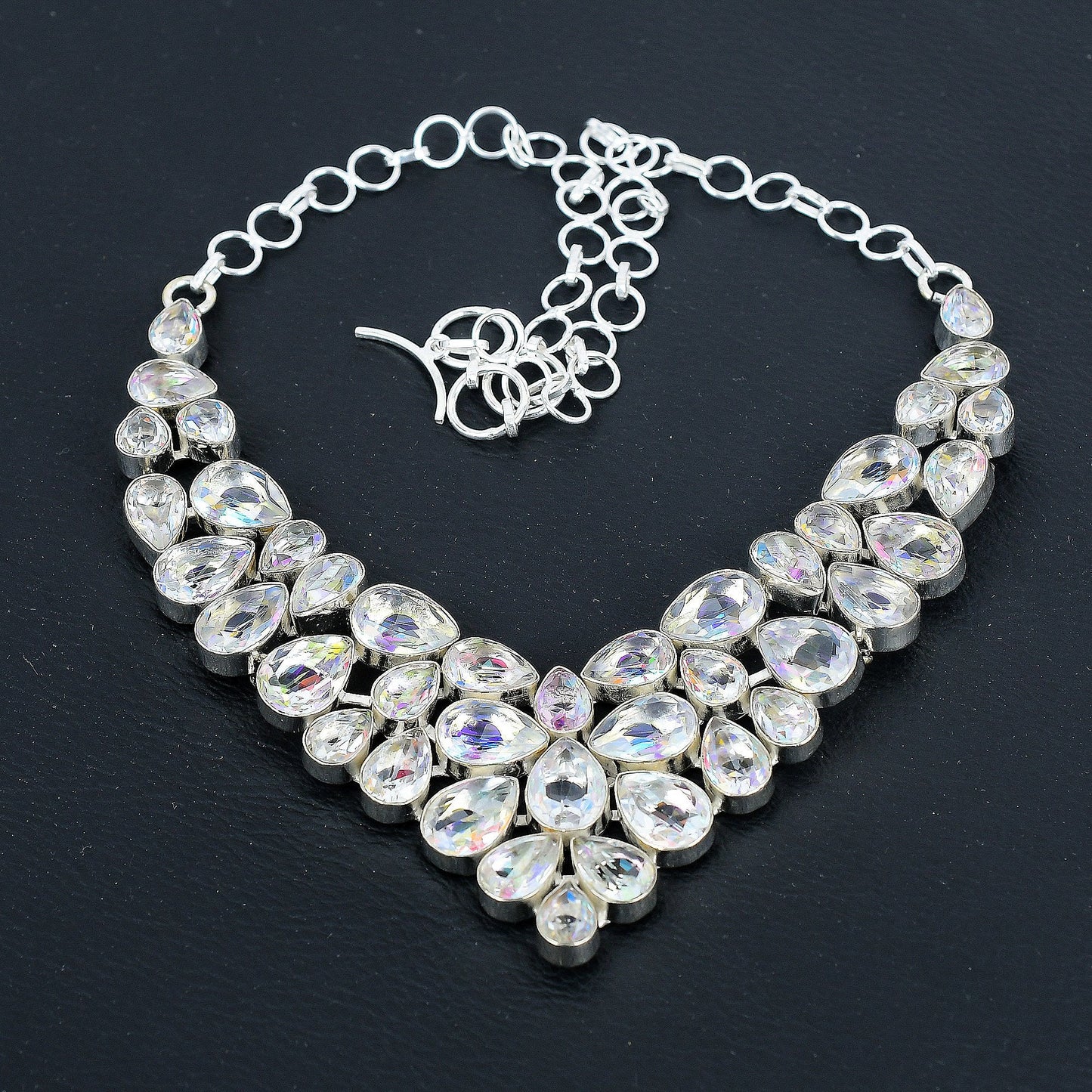 White Mystic Topaz 925 Sterling Silver Necklace