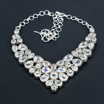 White Mystic Topaz 925 Sterling Silver Necklace