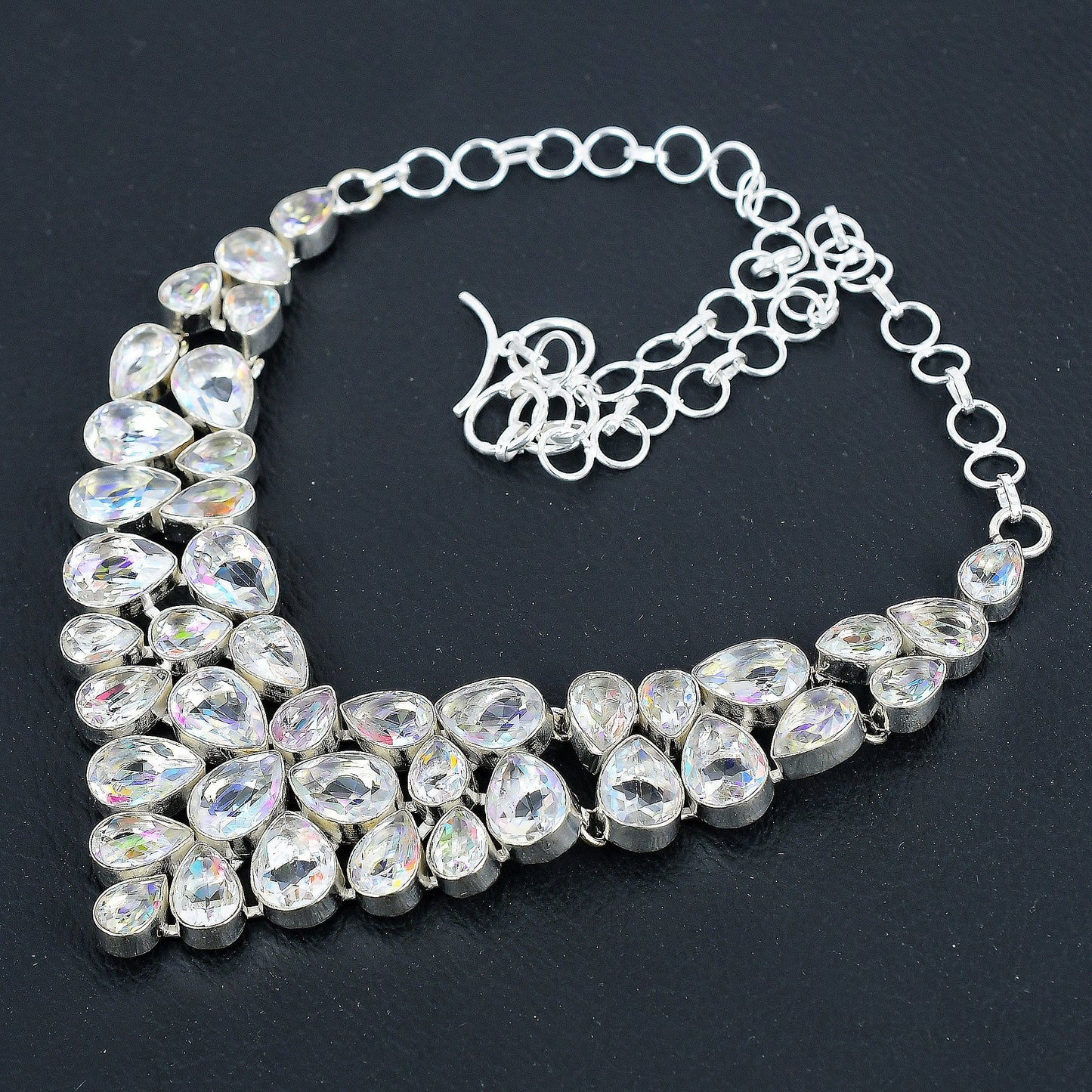 White Mystic Topaz 925 Sterling Silver Necklace