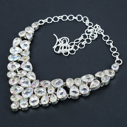 White Mystic Topaz 925 Sterling Silver Necklace