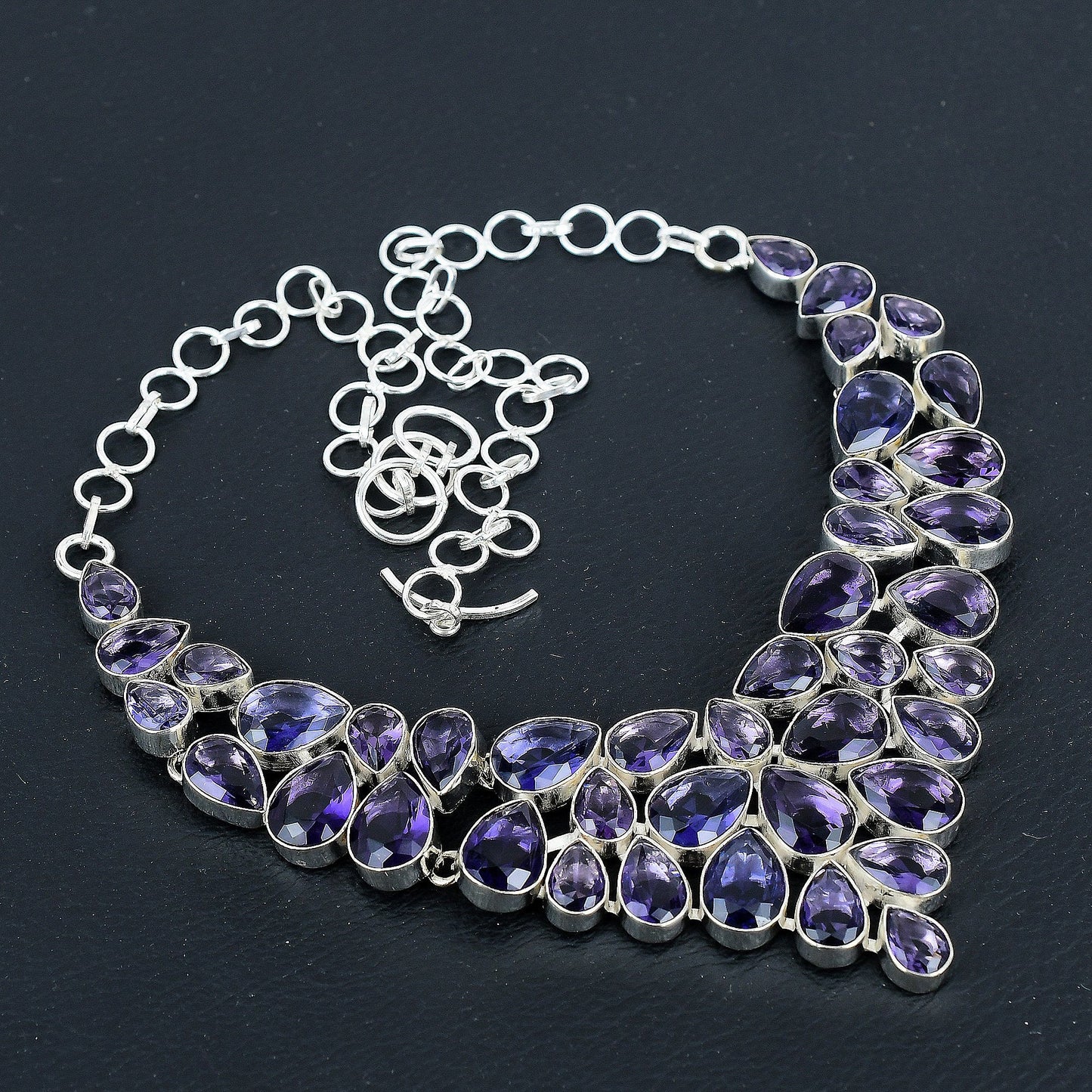 Purple Amethyst Gemstone Necklace
