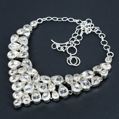 White Topaz Sterling Silver Necklace