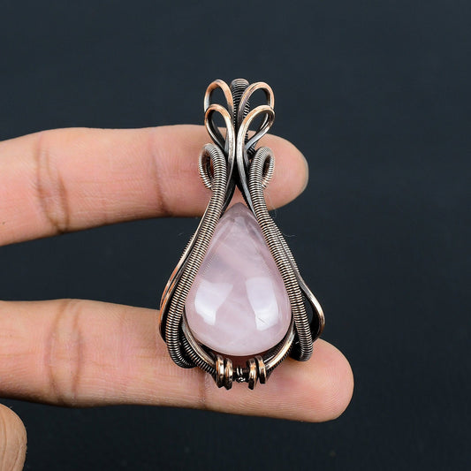 Rose Quartz Gemstone Pendant