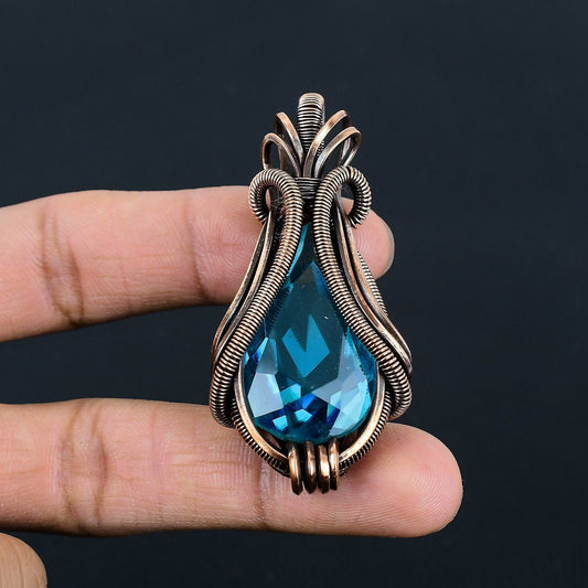 Blue Topaz Gemstone Pendant