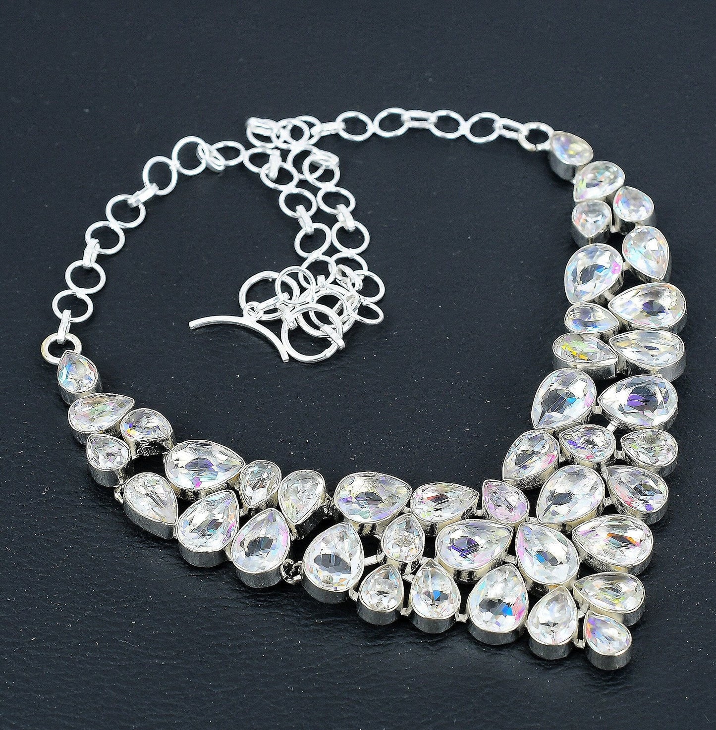 White Mystic Topaz 925 Sterling Silver Necklace