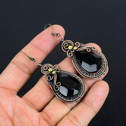 Black Spinel Gemstone Earrings