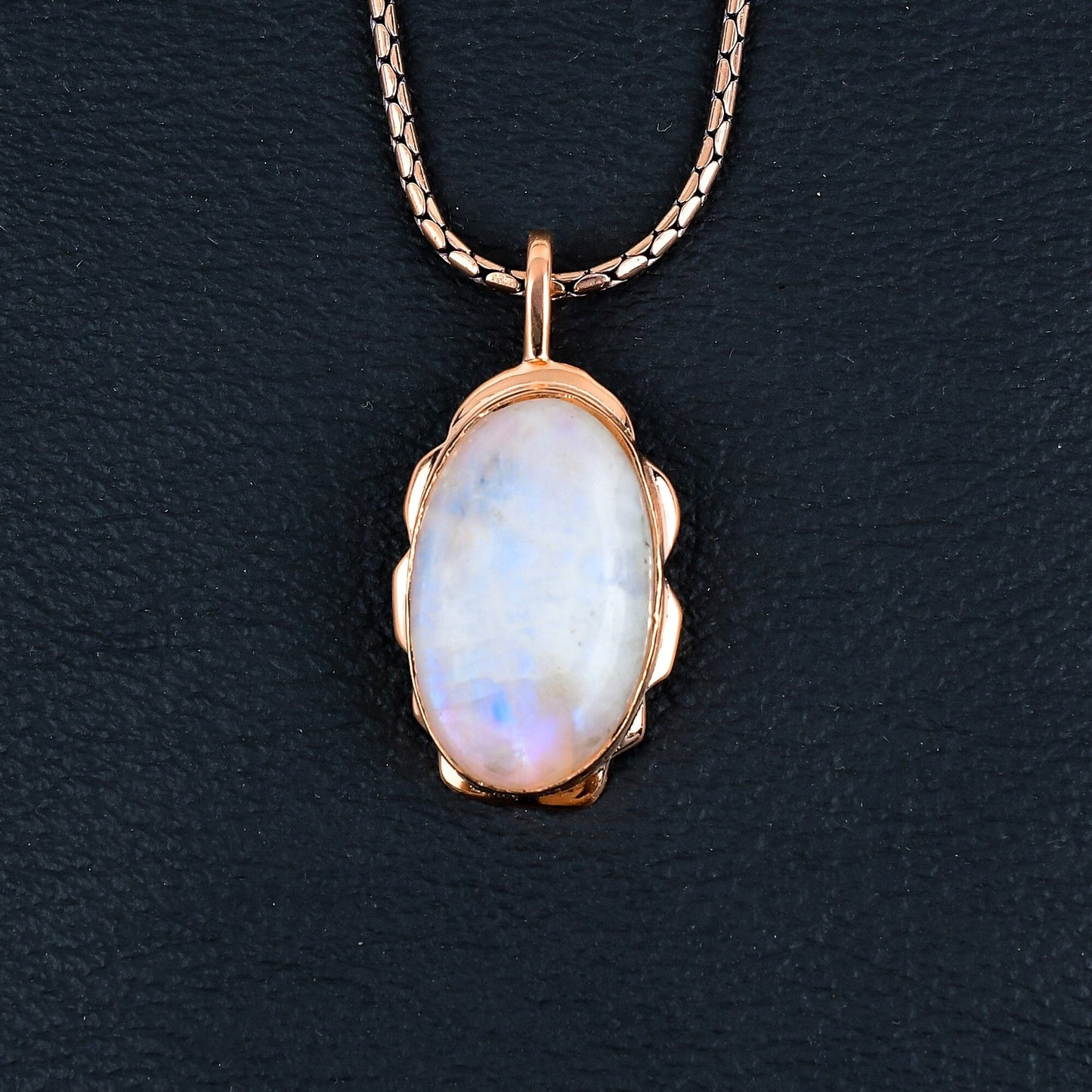 Rainbow Moonstone Gemstone Pendant