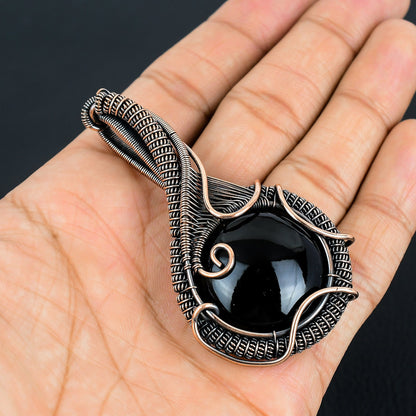 Black Obsidian Eye Gemstone Pendant