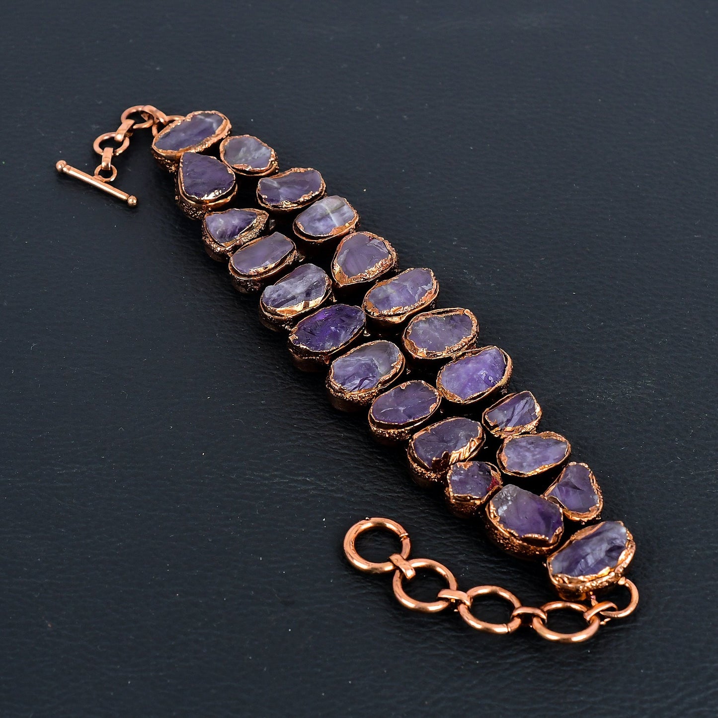 Purple Amethyst Gemstone Bracelet