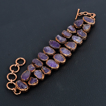 Purple Amethyst Gemstone Bracelet