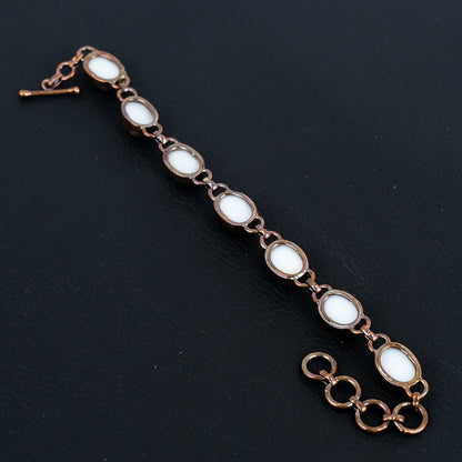 White Coral Gemstone Bracelet