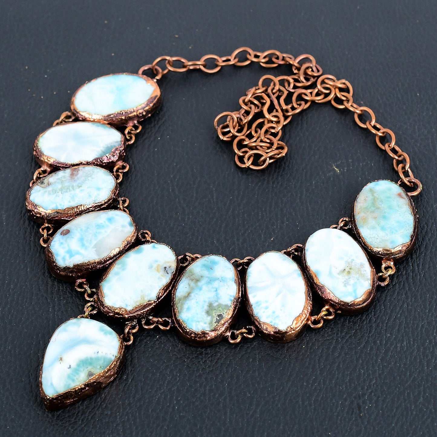 Blue Larimar Gemstone Necklace