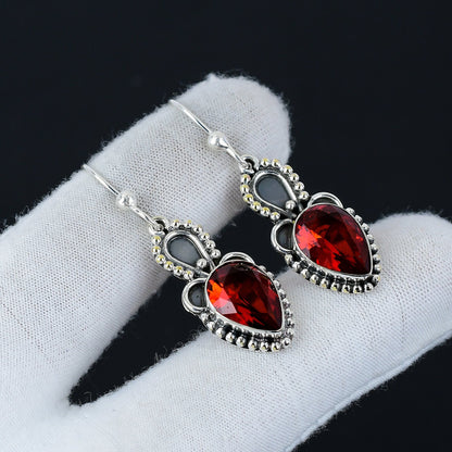 Blue Topaz Gemstone Earrings
