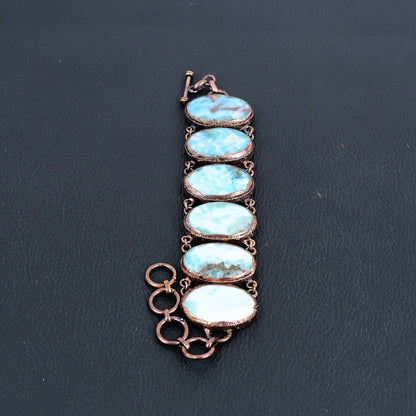 Blue Larimar Gemstone Bracelet