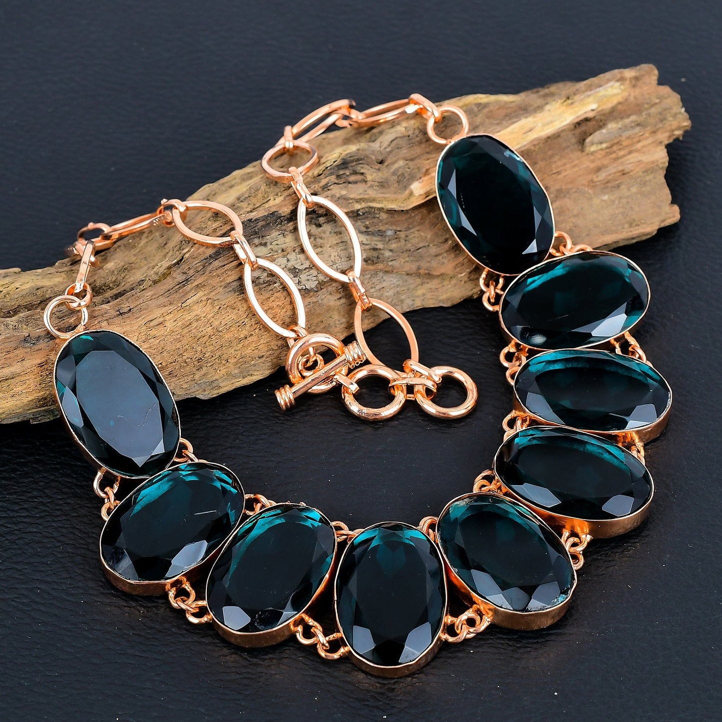Indicolite Tourmaline Gemstone Necklace