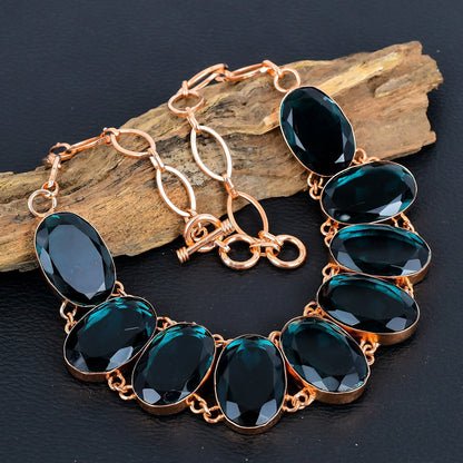 Indicolite Tourmaline Gemstone Necklace
