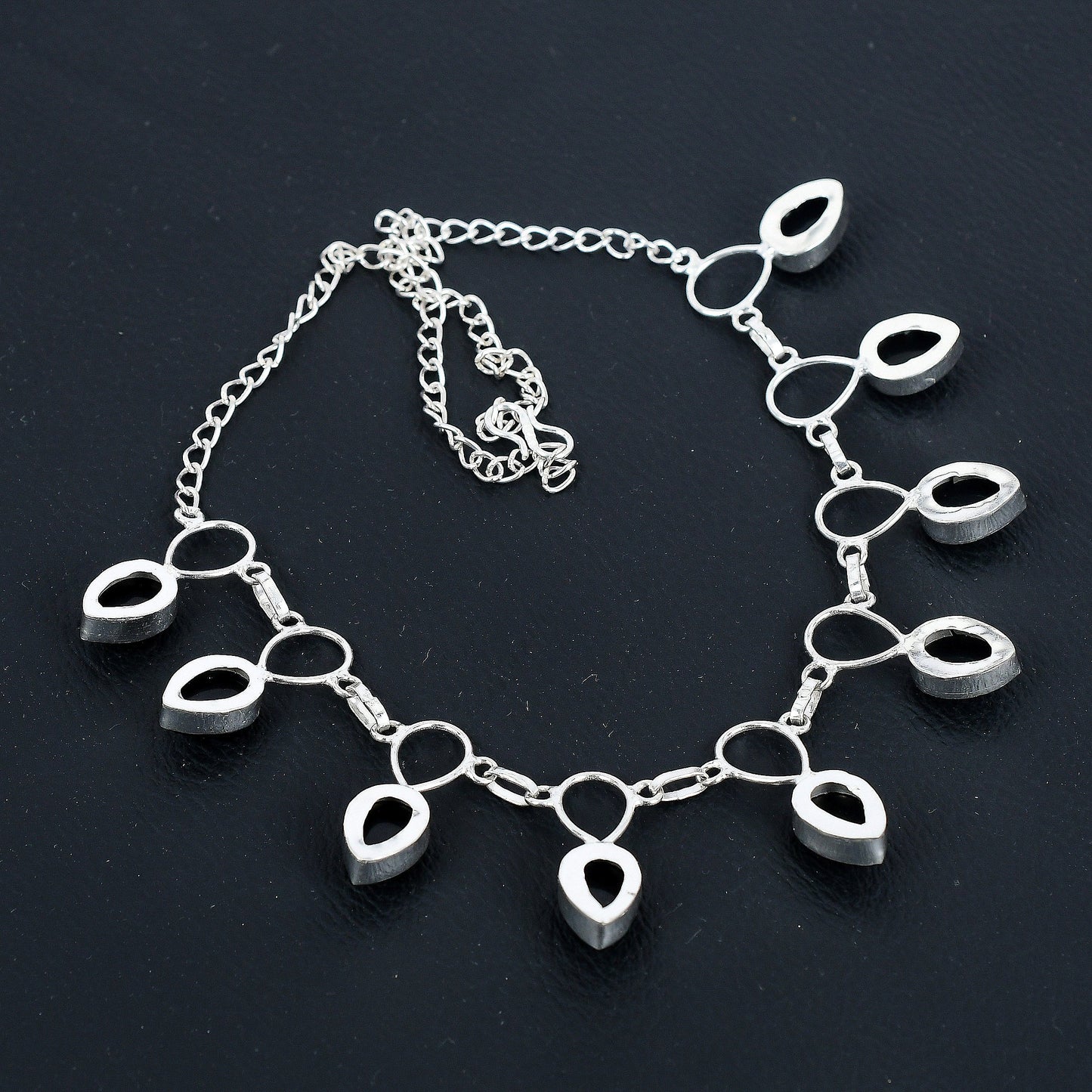 Black Onyx Sterling Silver Necklace