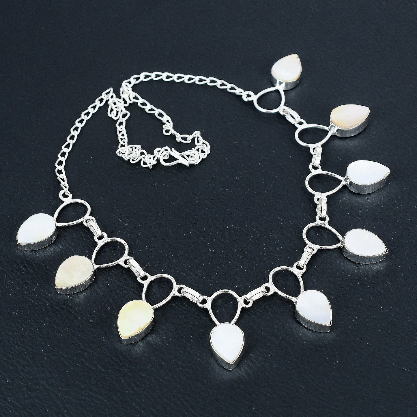 Silver Mother-of-Pearl Necklace