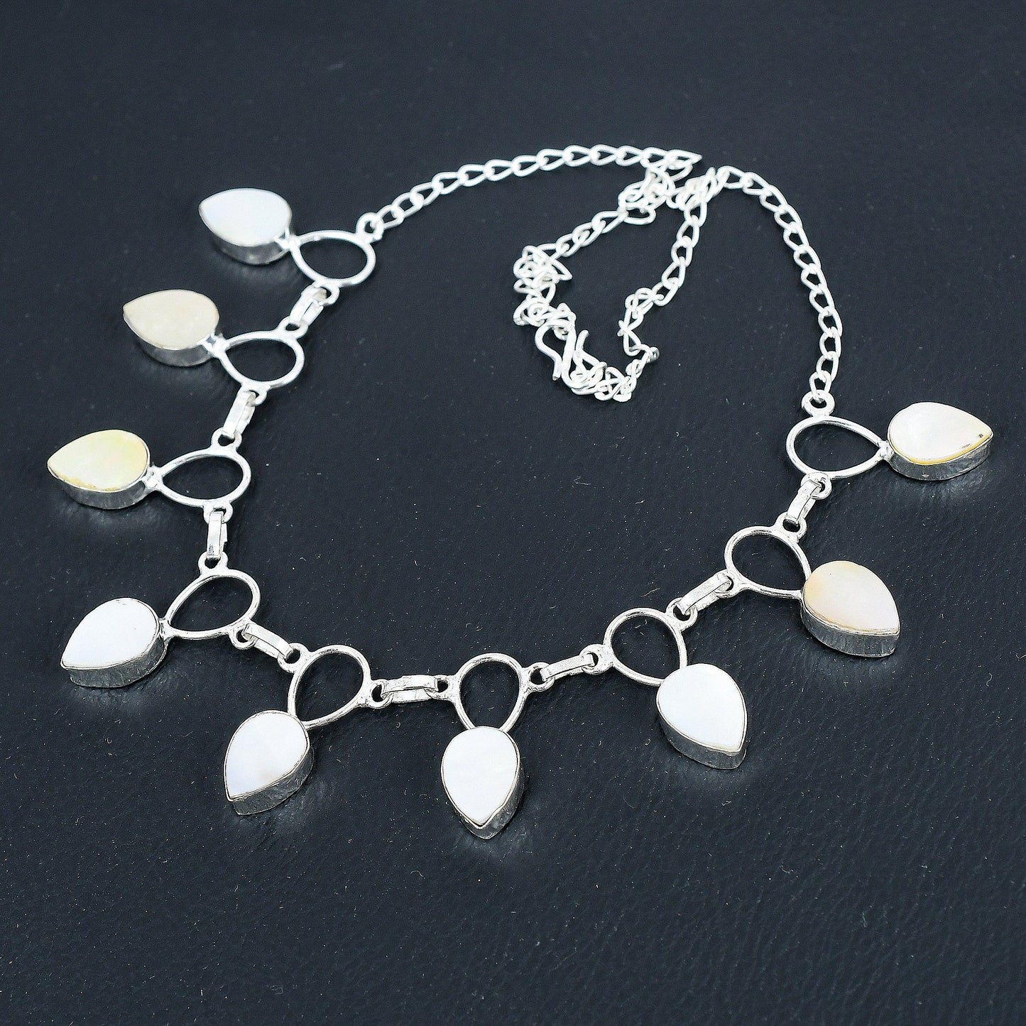 Silver Mother-of-Pearl Necklace