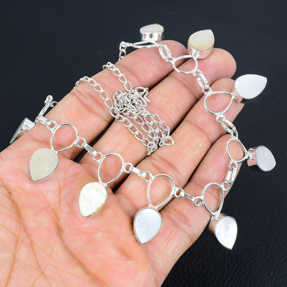 Silver Mother-of-Pearl Necklace