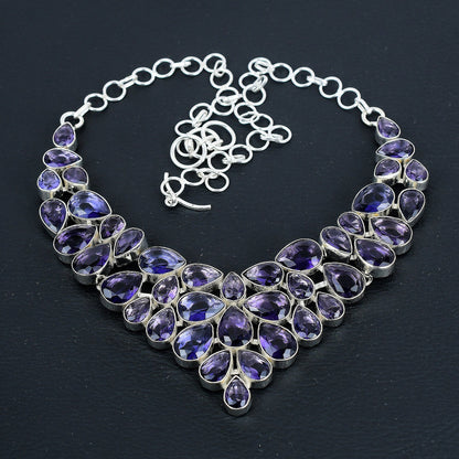 Purple Amethyst Gemstone Necklace
